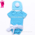 wholesale toddler clothes latest design short sleeve baby bodysuit and hat set cute infant romper set